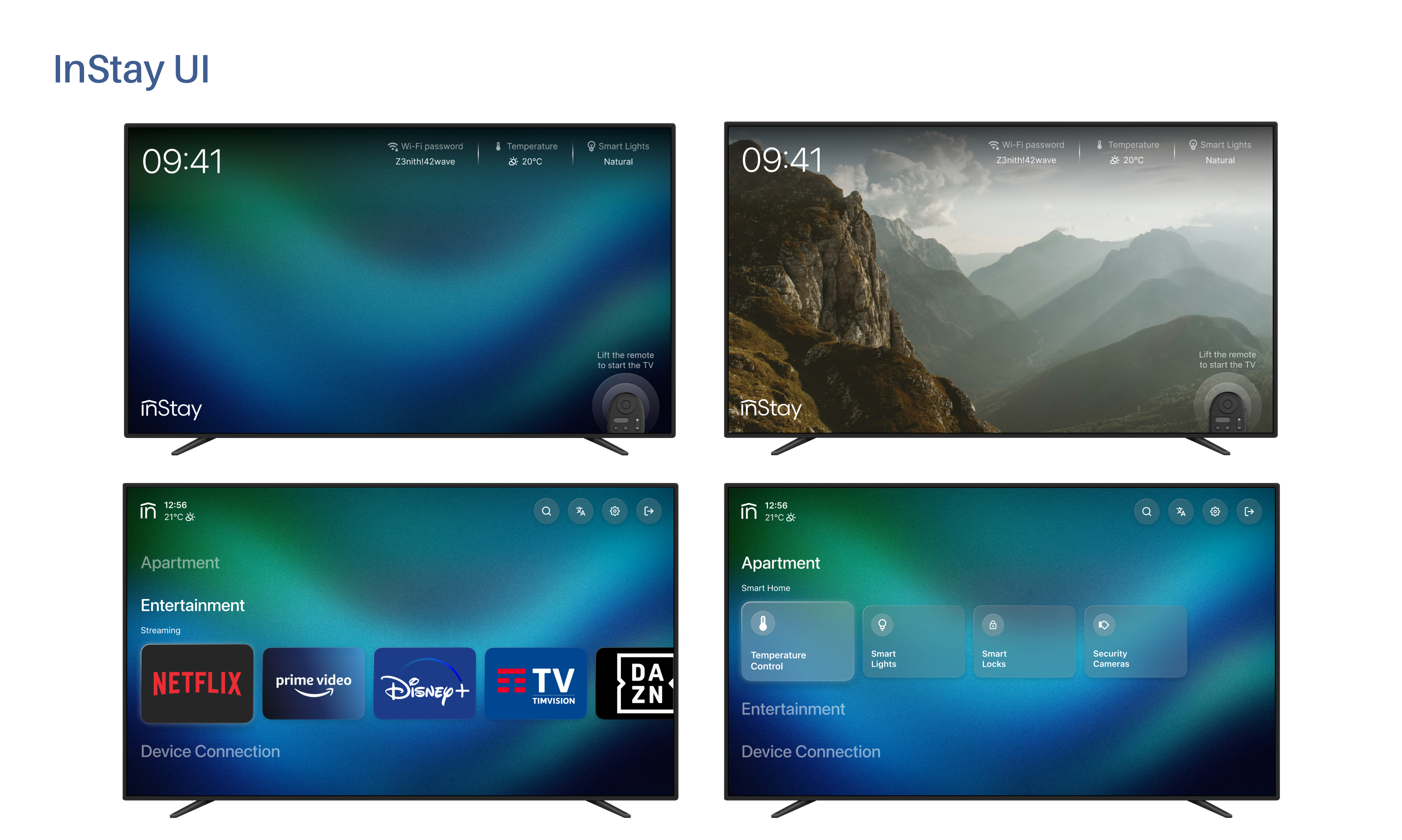 InStay Smart TV UI overview
